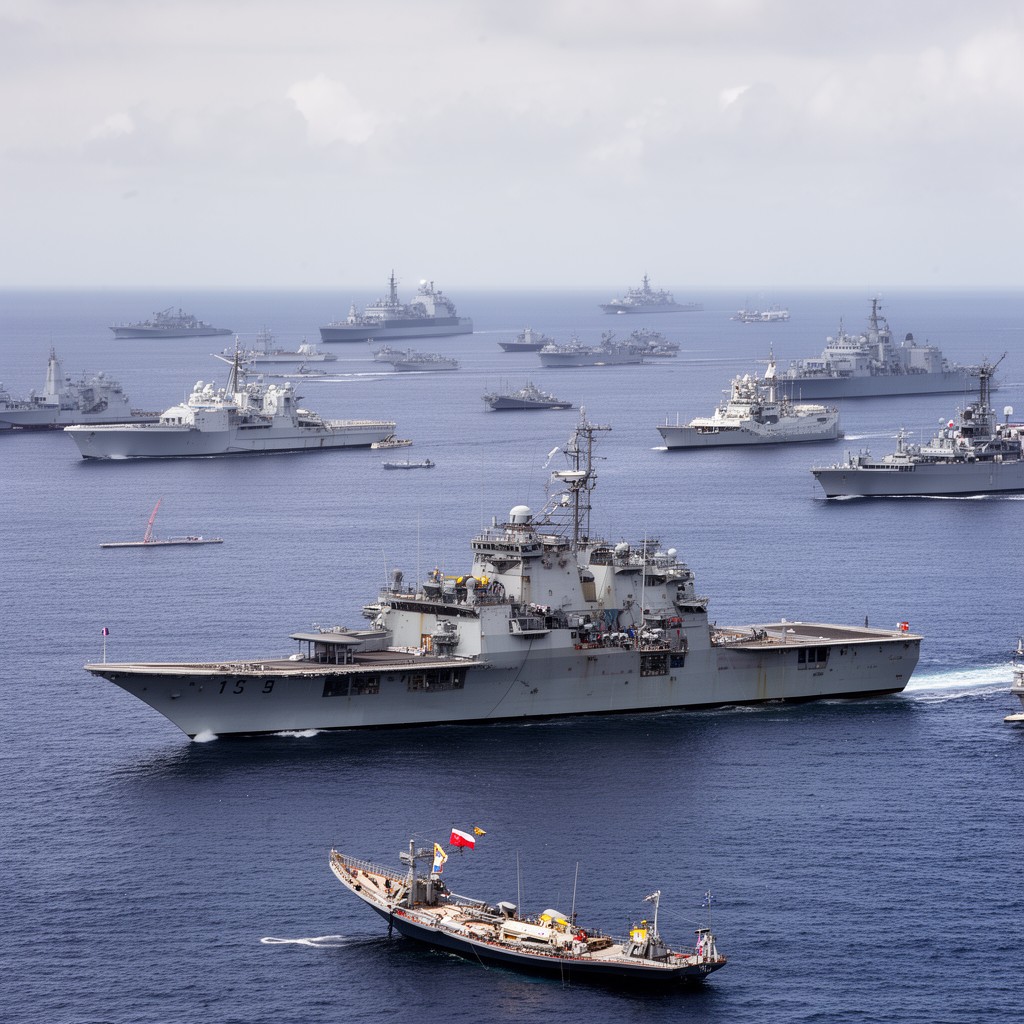 AI-generated illustration of French Surface Fleet