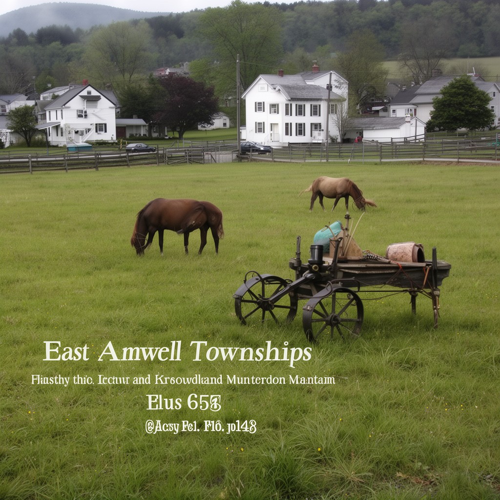 AI-generated illustration of East Amwell Township, New Jersey