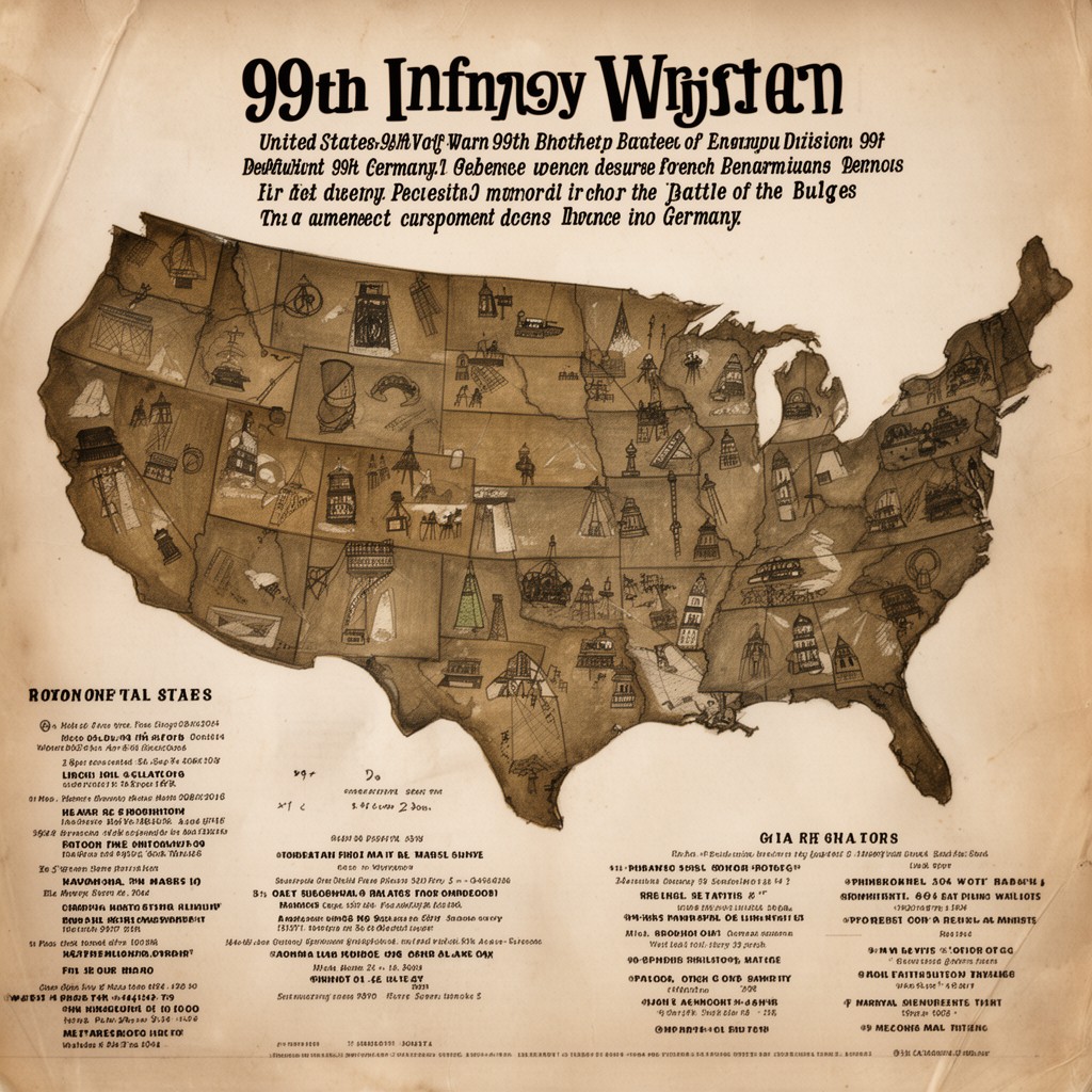 AI-generated illustration of United States 99th Infantry Division