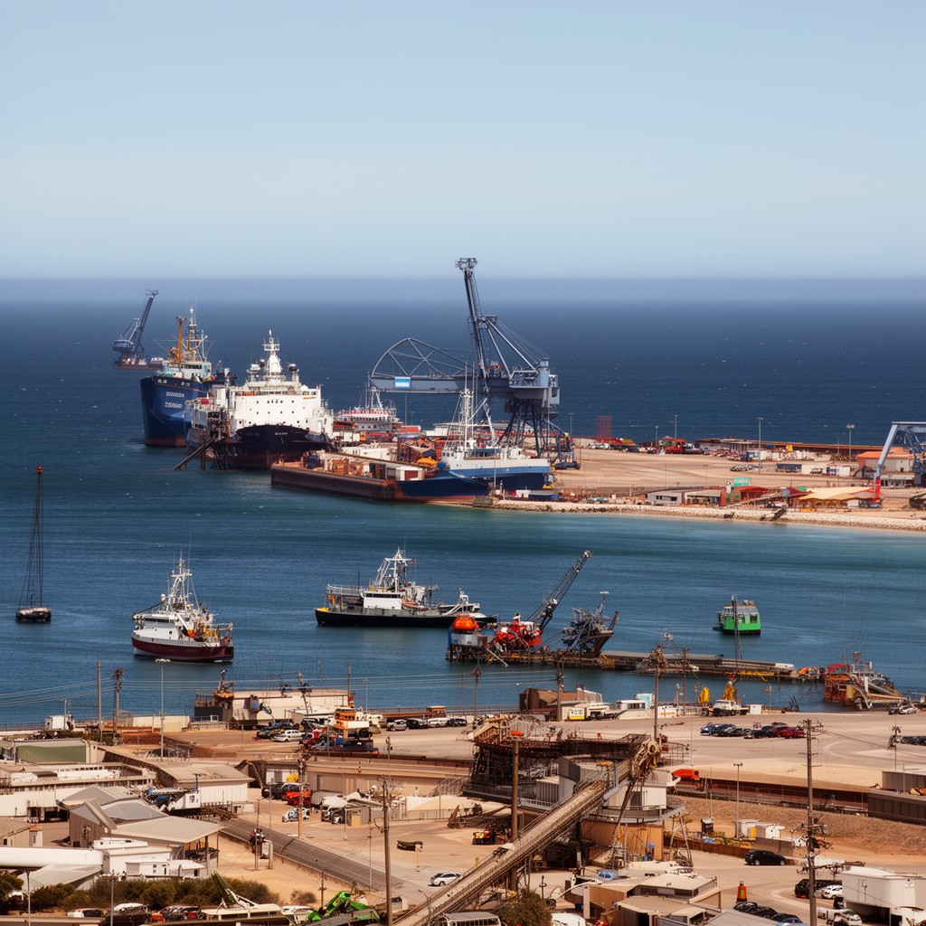 AI-generated illustration of Geraldton