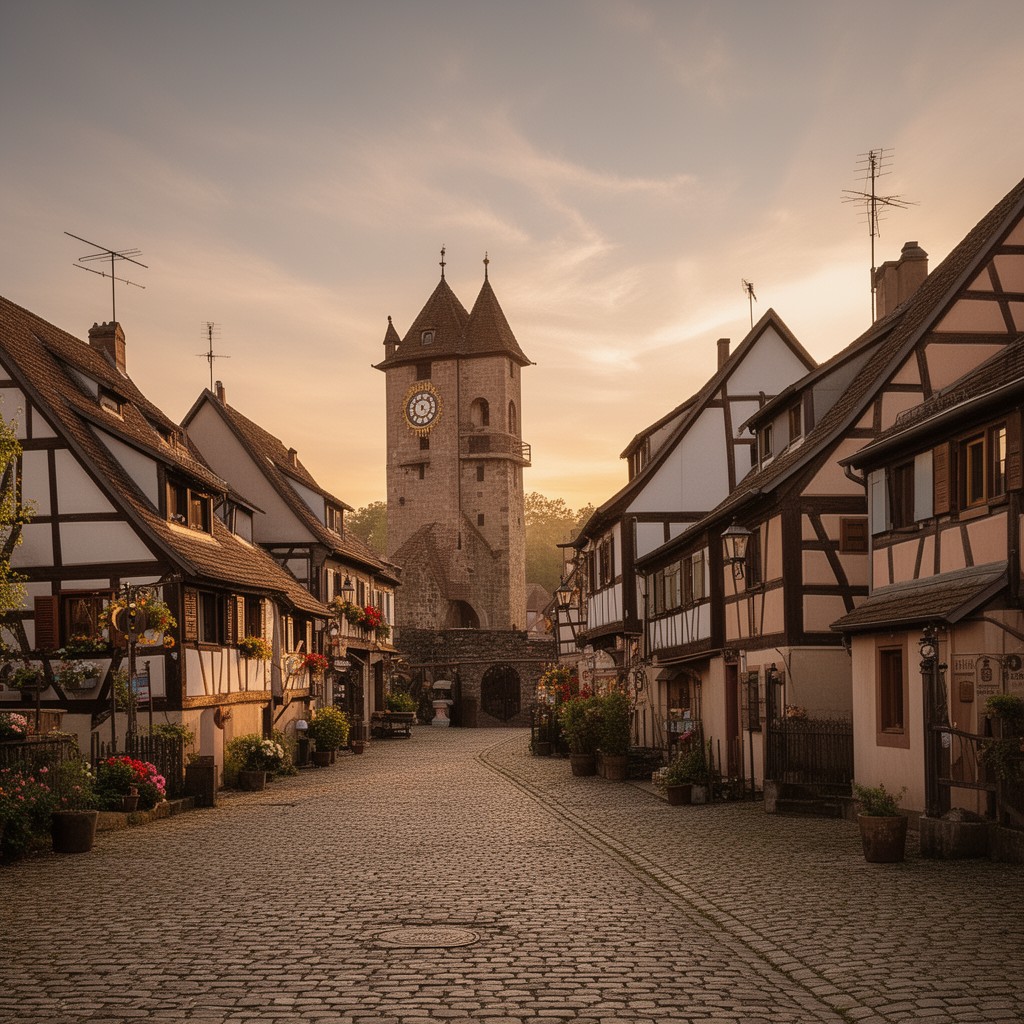 AI-generated illustration of Hunspach