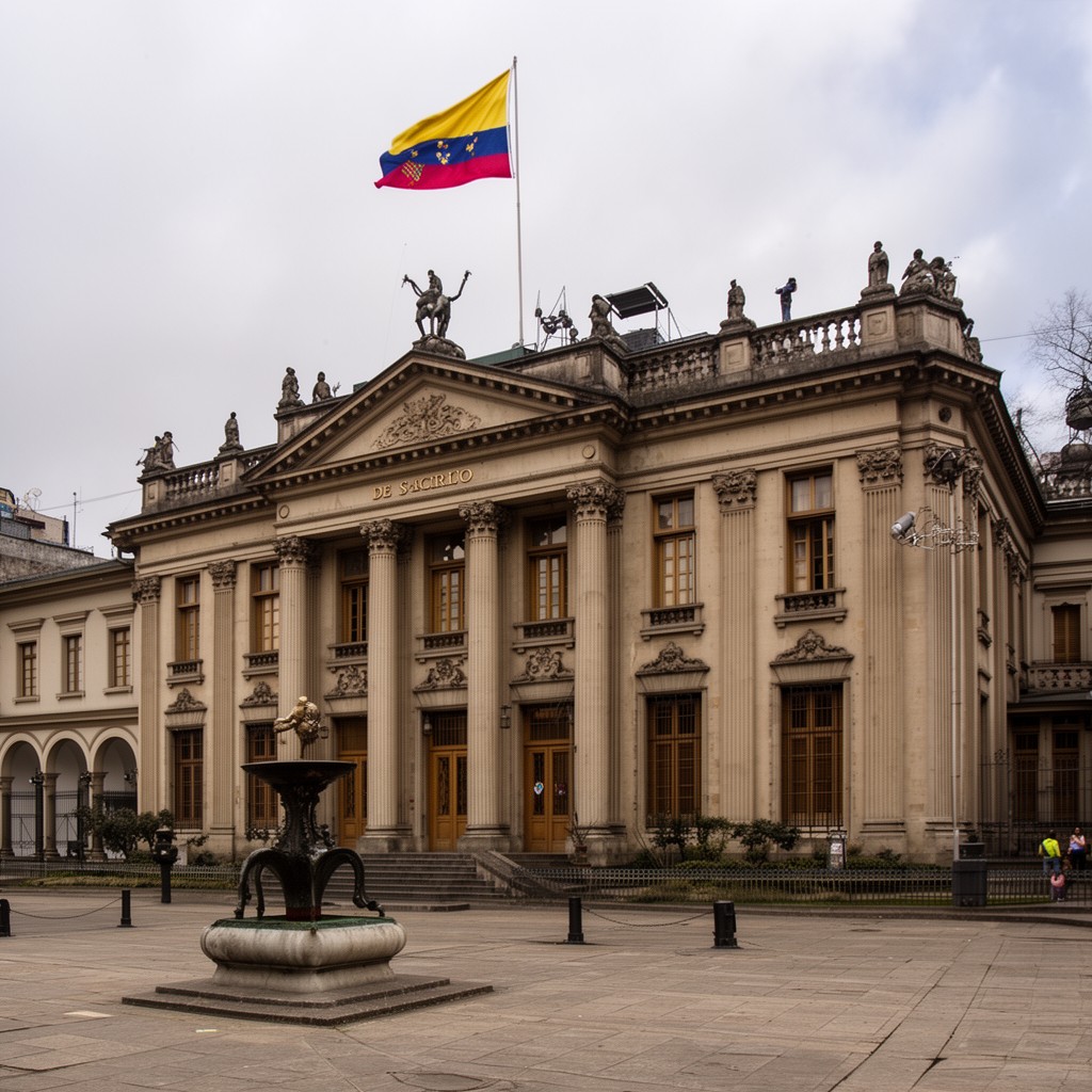AI-generated illustration of Palacio de San Carlos