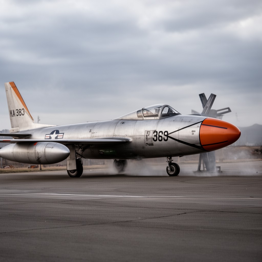 AI-generated illustration of Lockheed T-33 Shooting Star