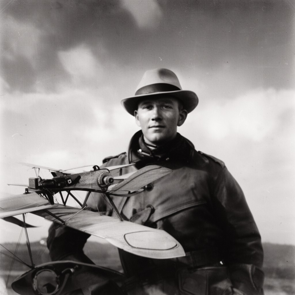 AI-generated illustration of Manfred von Richthofen