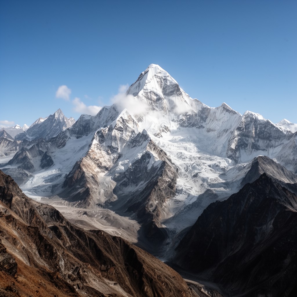 AI-generated illustration of Gasherbrum I