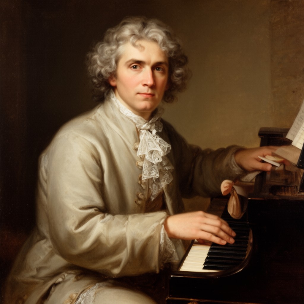 AI-generated illustration of Wilhelm Friedemann Bach