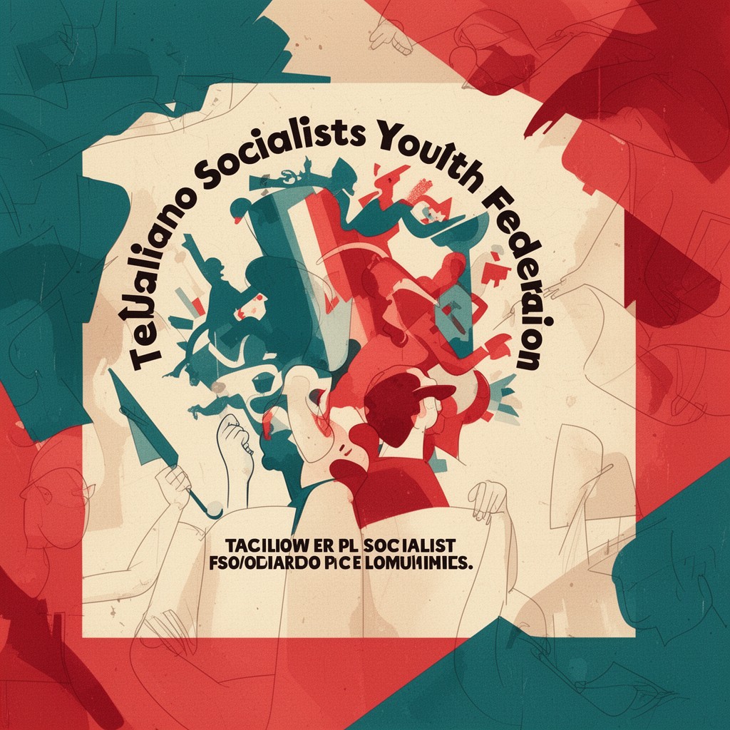 AI-generated illustration of Italian Socialist Youth Federation