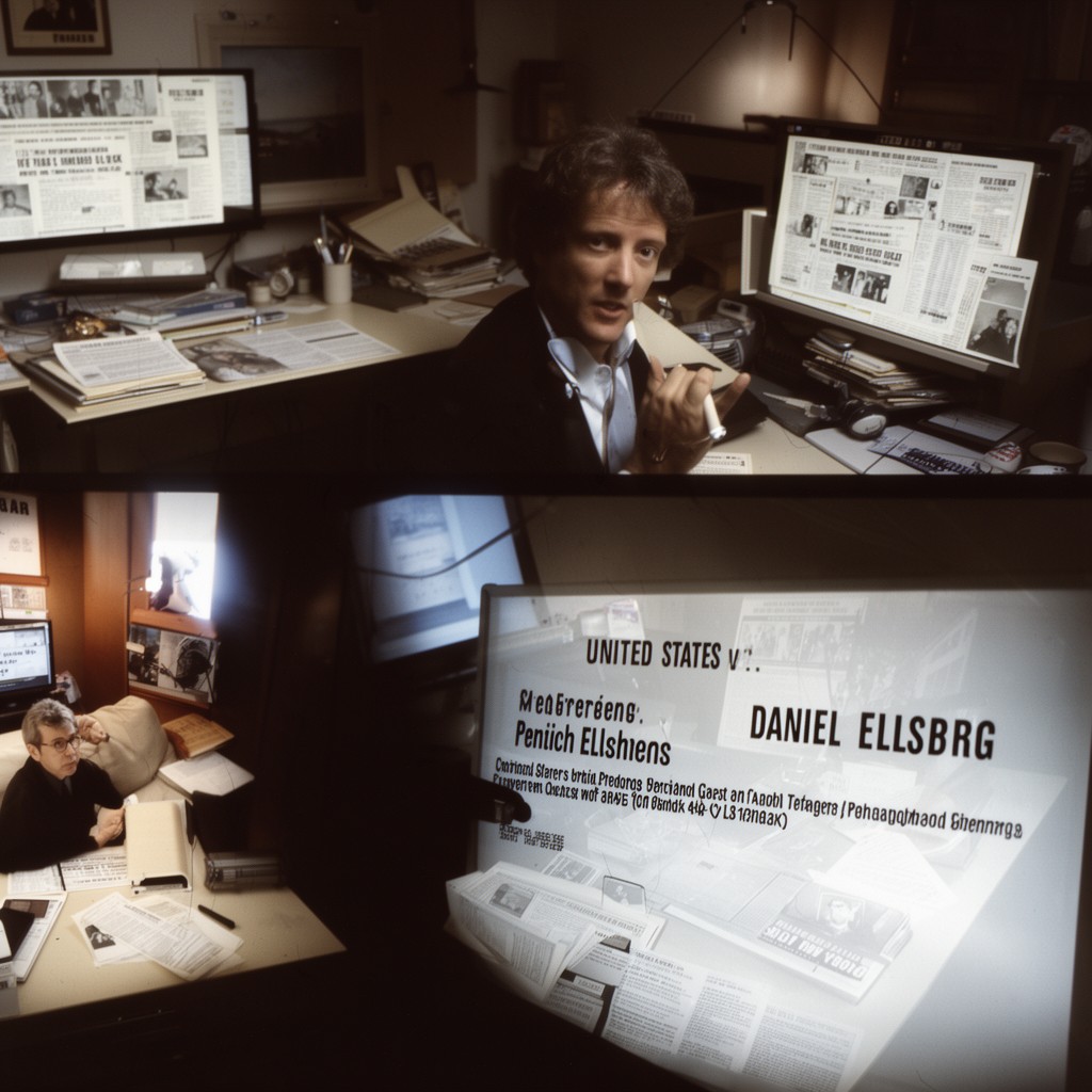 AI-generated illustration of United States v. Daniel Ellsberg