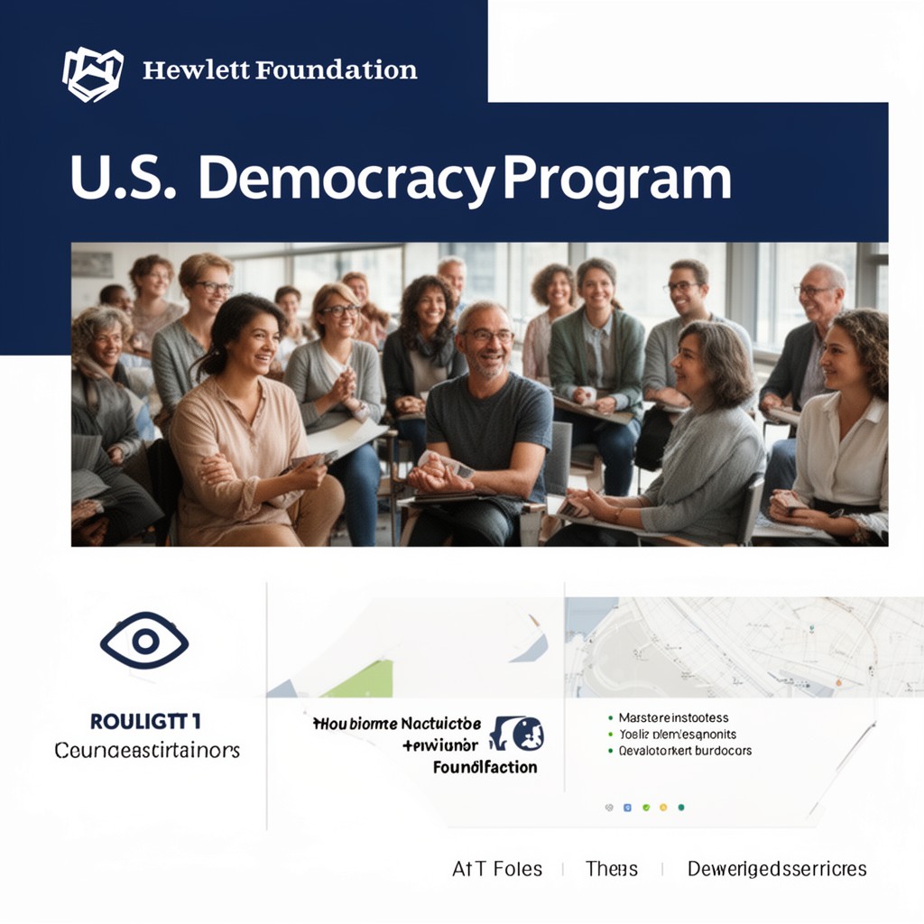 AI-generated illustration of U.S. Democracy Program