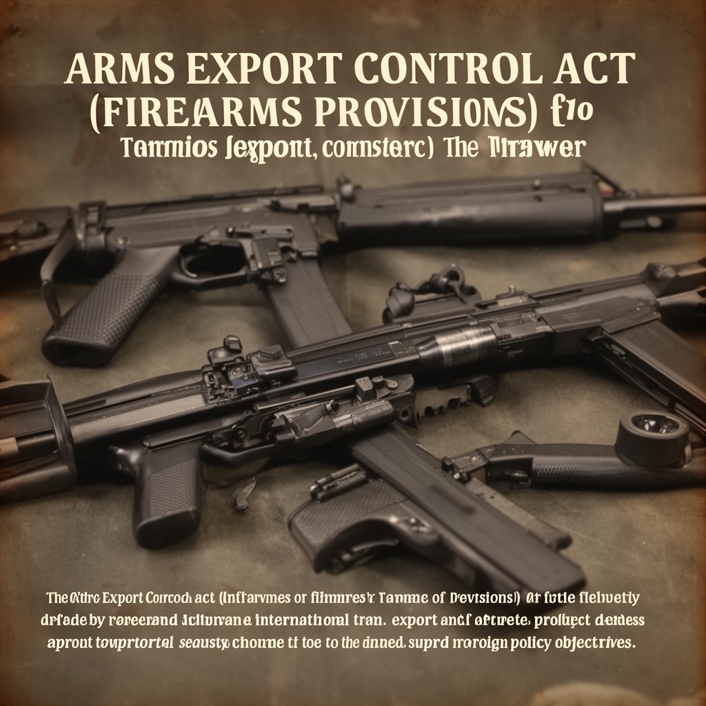 AI-generated illustration of Arms Export Control Act (firearms provisions)
