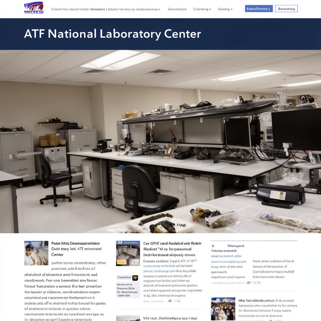 AI-generated illustration of ATF National Laboratory Center