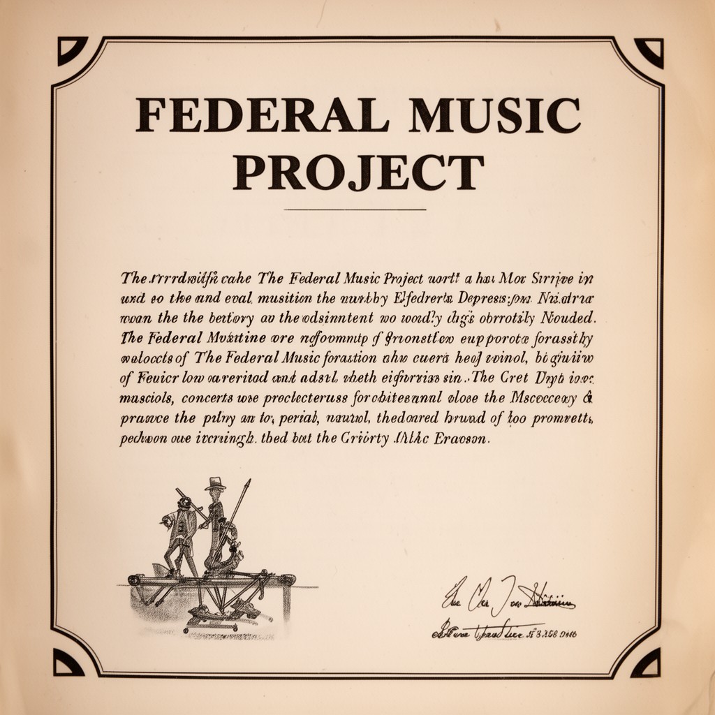 AI-generated illustration of Federal Music Project