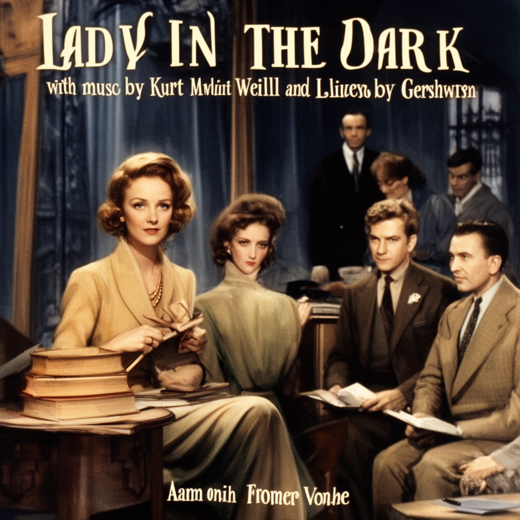 AI-generated illustration of Lady in the Dark