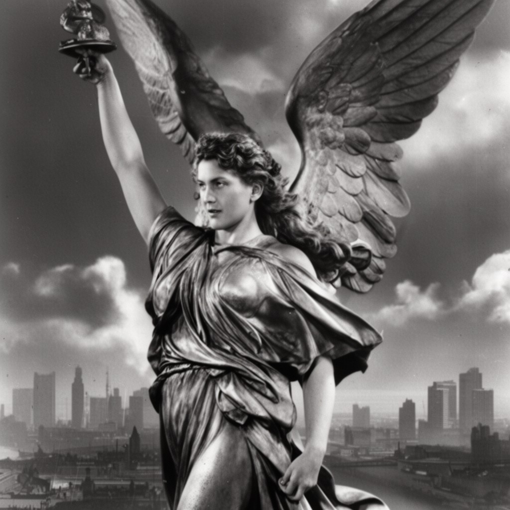 AI-generated illustration of Winged Victory (film)