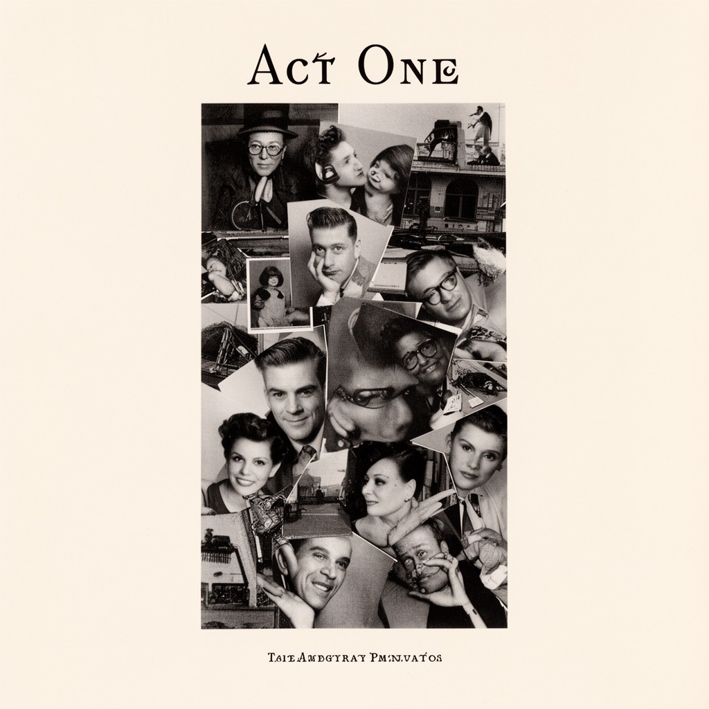 AI-generated illustration of Act One (autobiography)