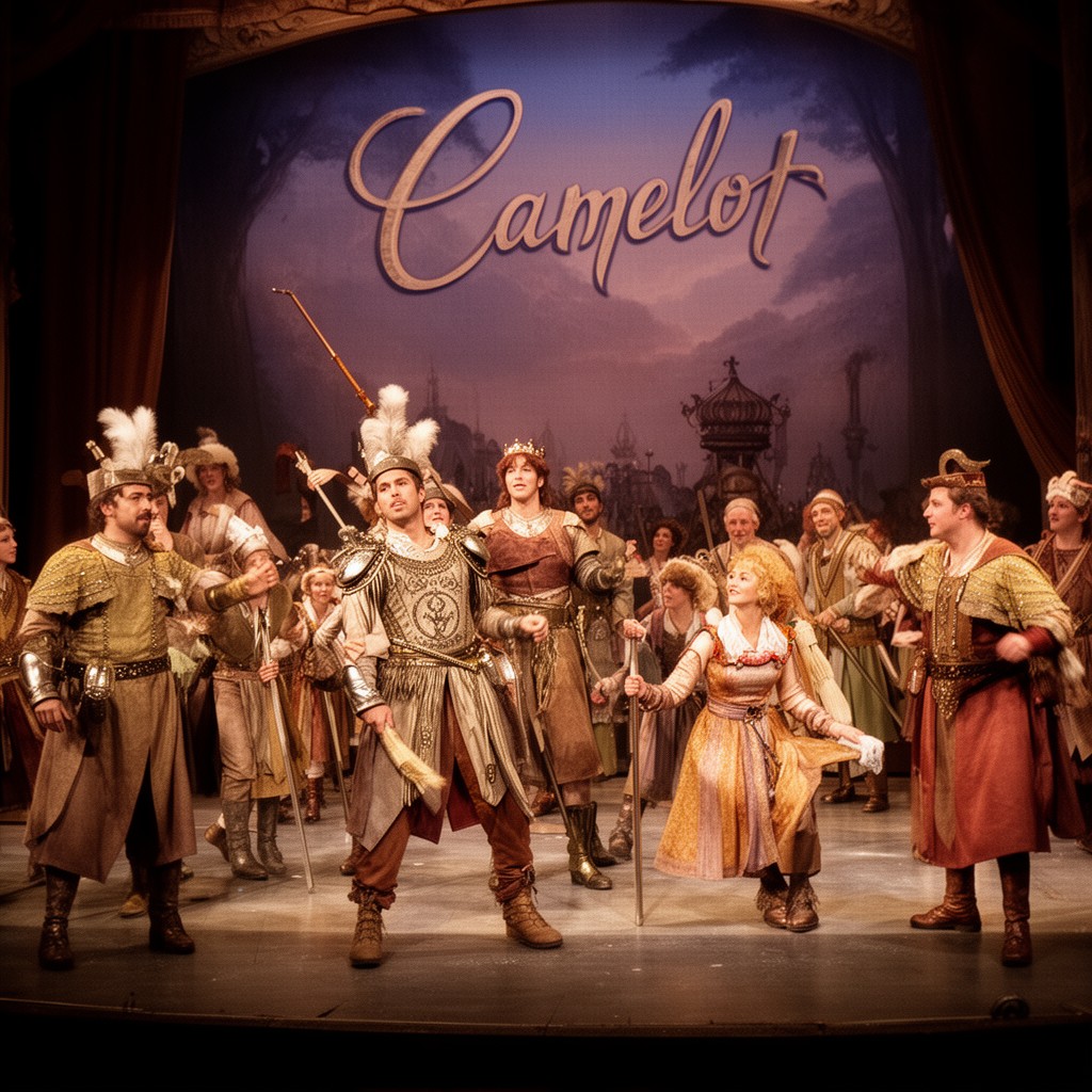 AI-generated illustration of Camelot (Broadway production)