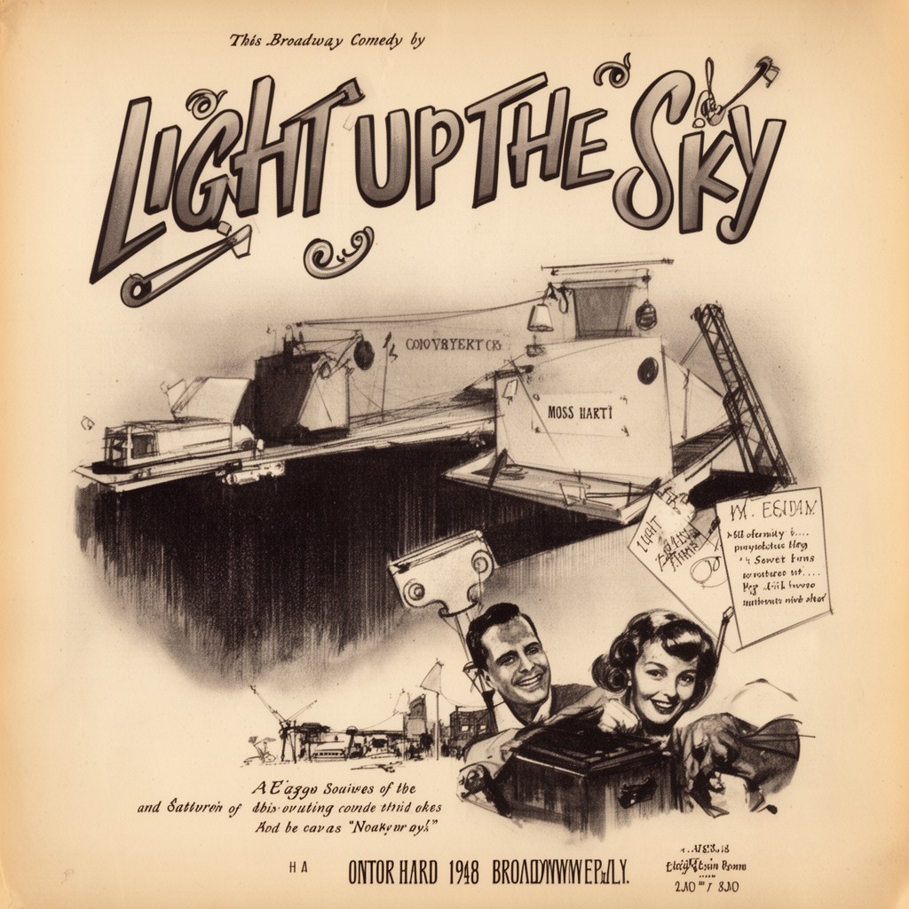 AI-generated illustration of Light Up the Sky (Broadway play)