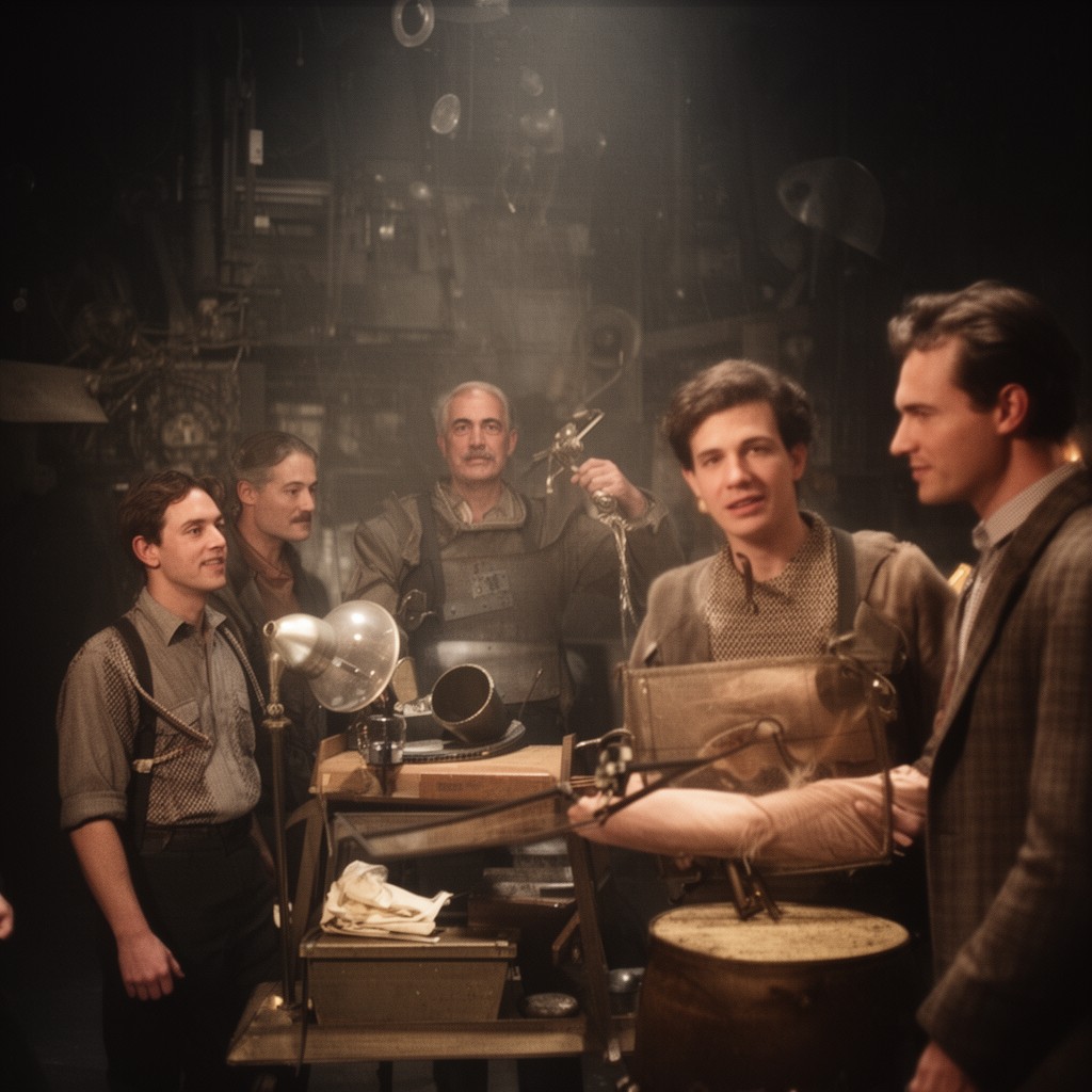 AI-generated illustration of Act One (Broadway adaptation by James Lapine, source author)