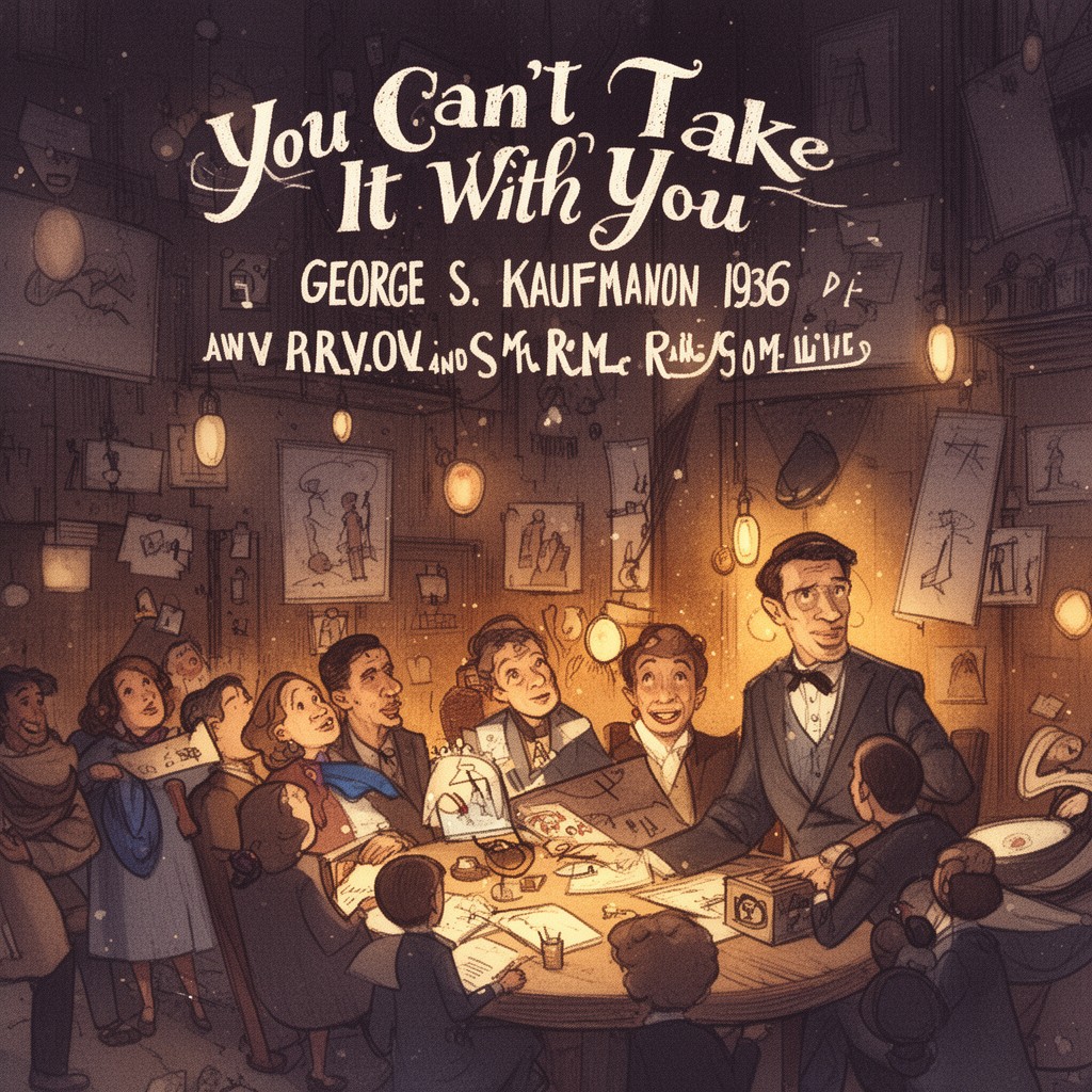 AI-generated illustration of You Can't Take It with You (co-written with George S. Kaufman)