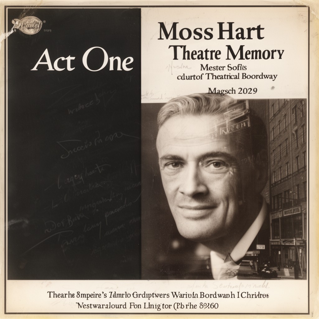 AI-generated illustration of Act One (influential theatre memoir)