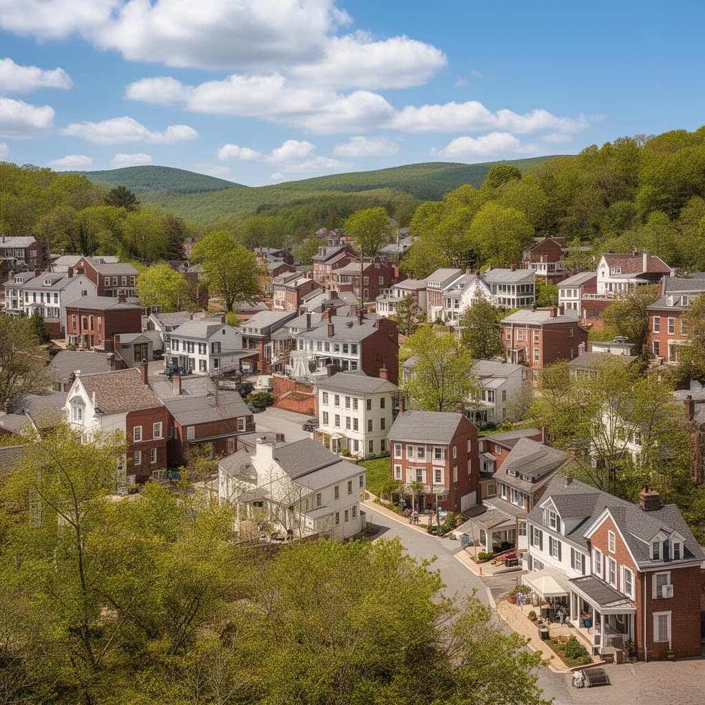 AI-generated illustration of Lexington, Virginia, United States