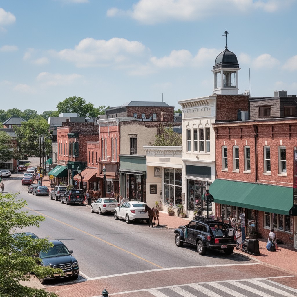 AI-generated illustration of Paris, Kentucky