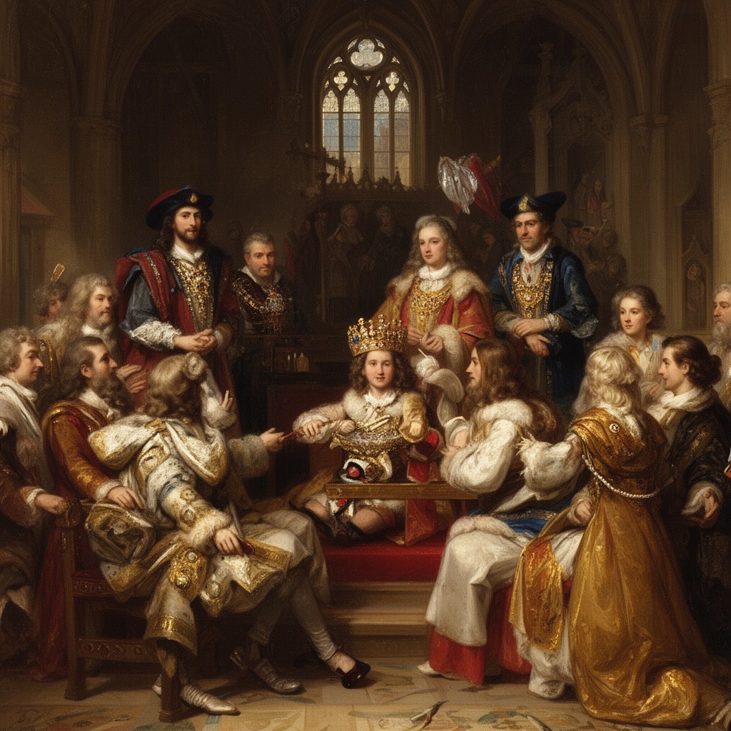 AI-generated illustration of Coronation of Charles II