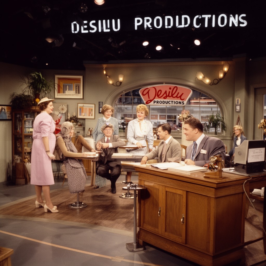 AI-generated illustration of Desilu Productions