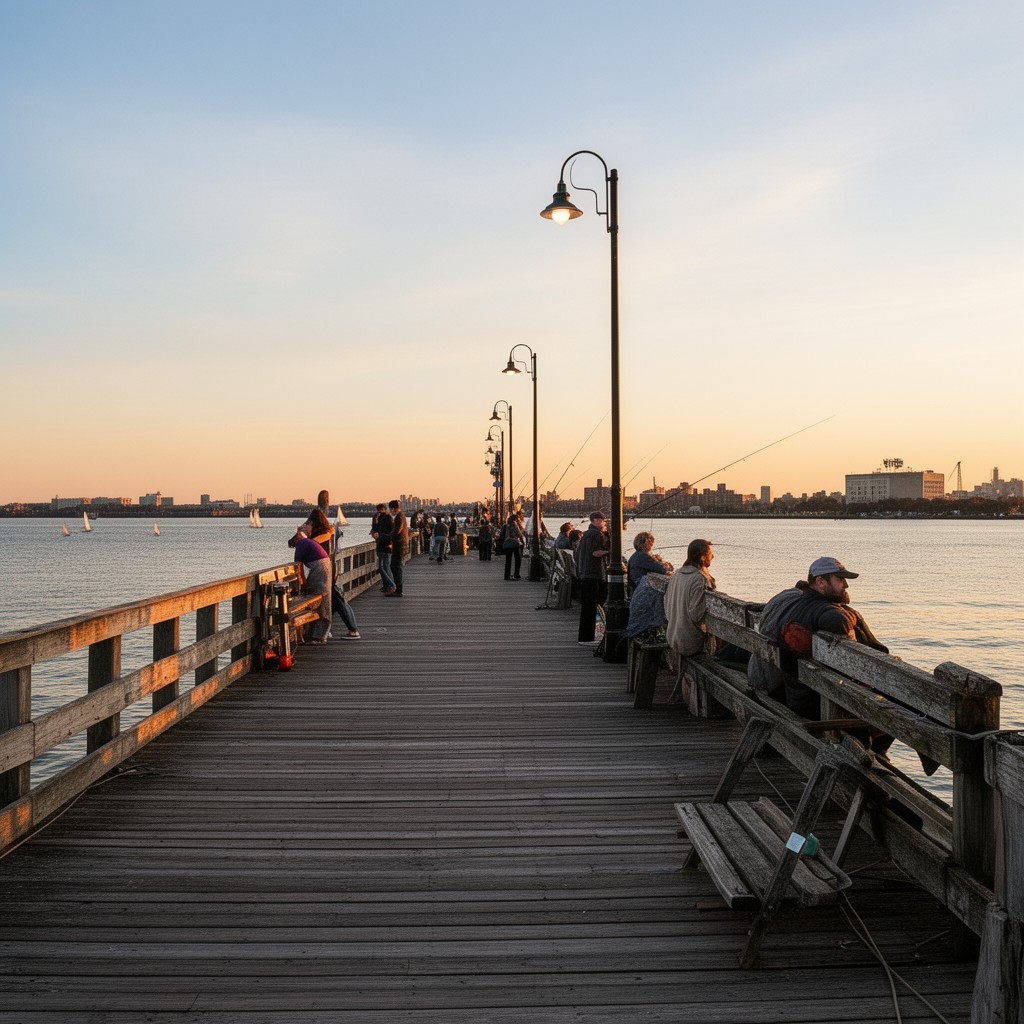 AI-generated illustration of Canarsie Pier