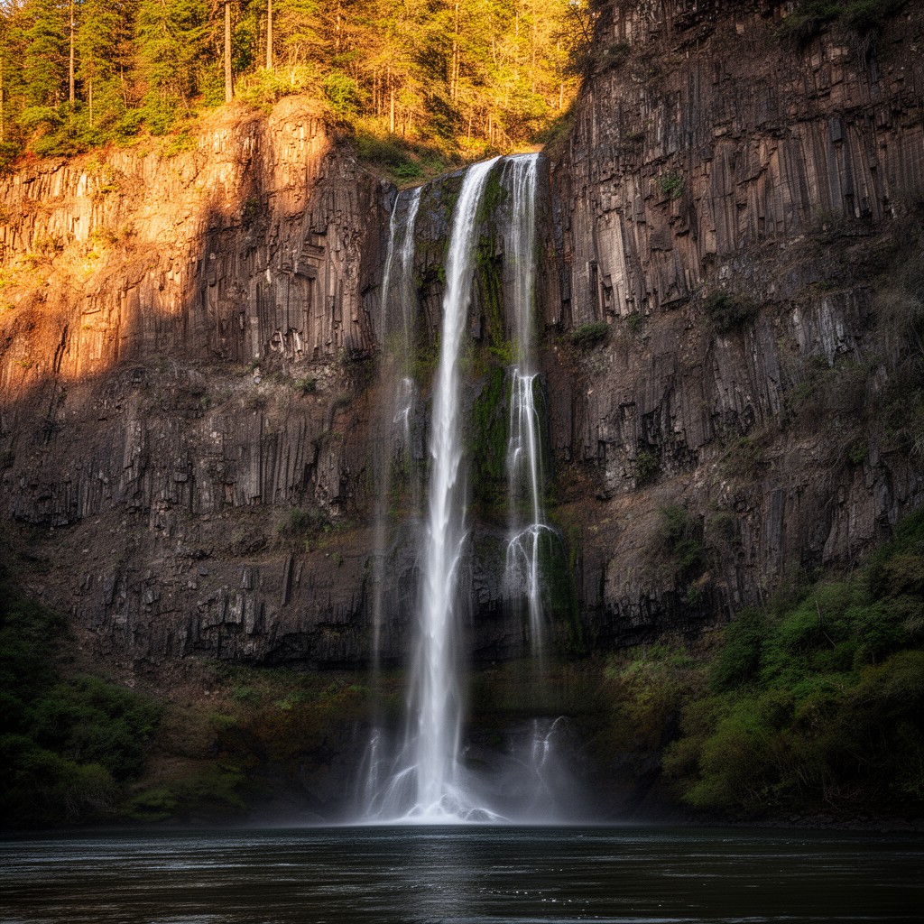AI-generated illustration of Horsetail Falls
