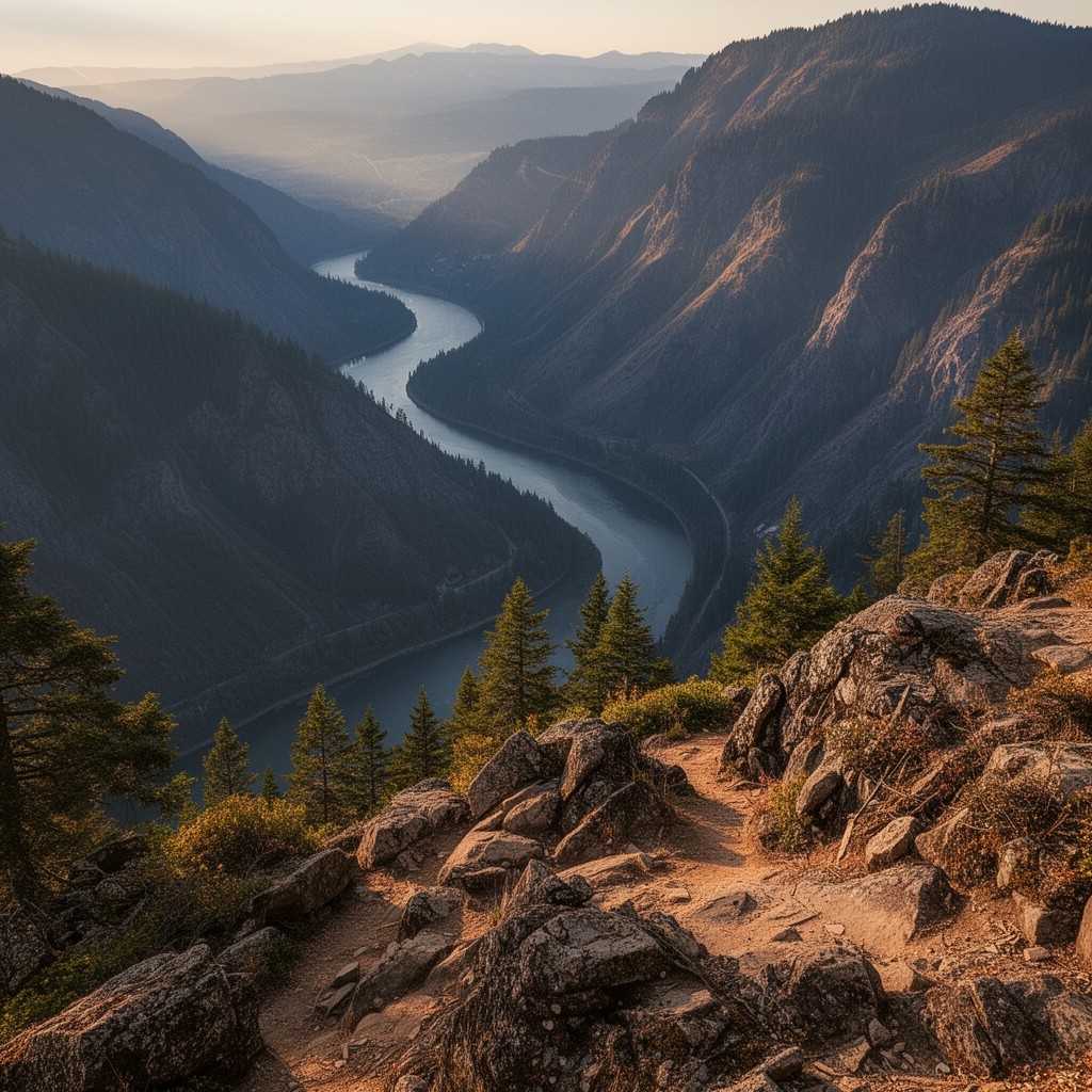 AI-generated illustration of Angel’s Rest Trail