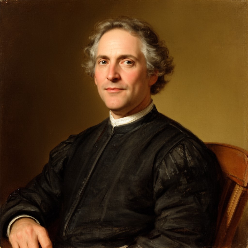 AI-generated illustration of John Bradford