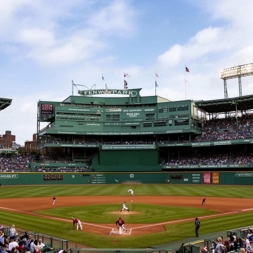 AI-generated illustration of Fenway Park