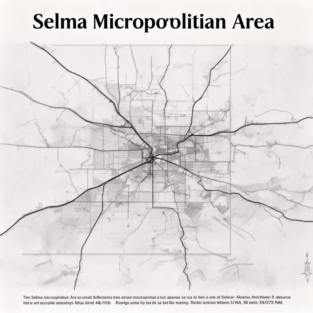 AI-generated illustration of Selma micropolitan area