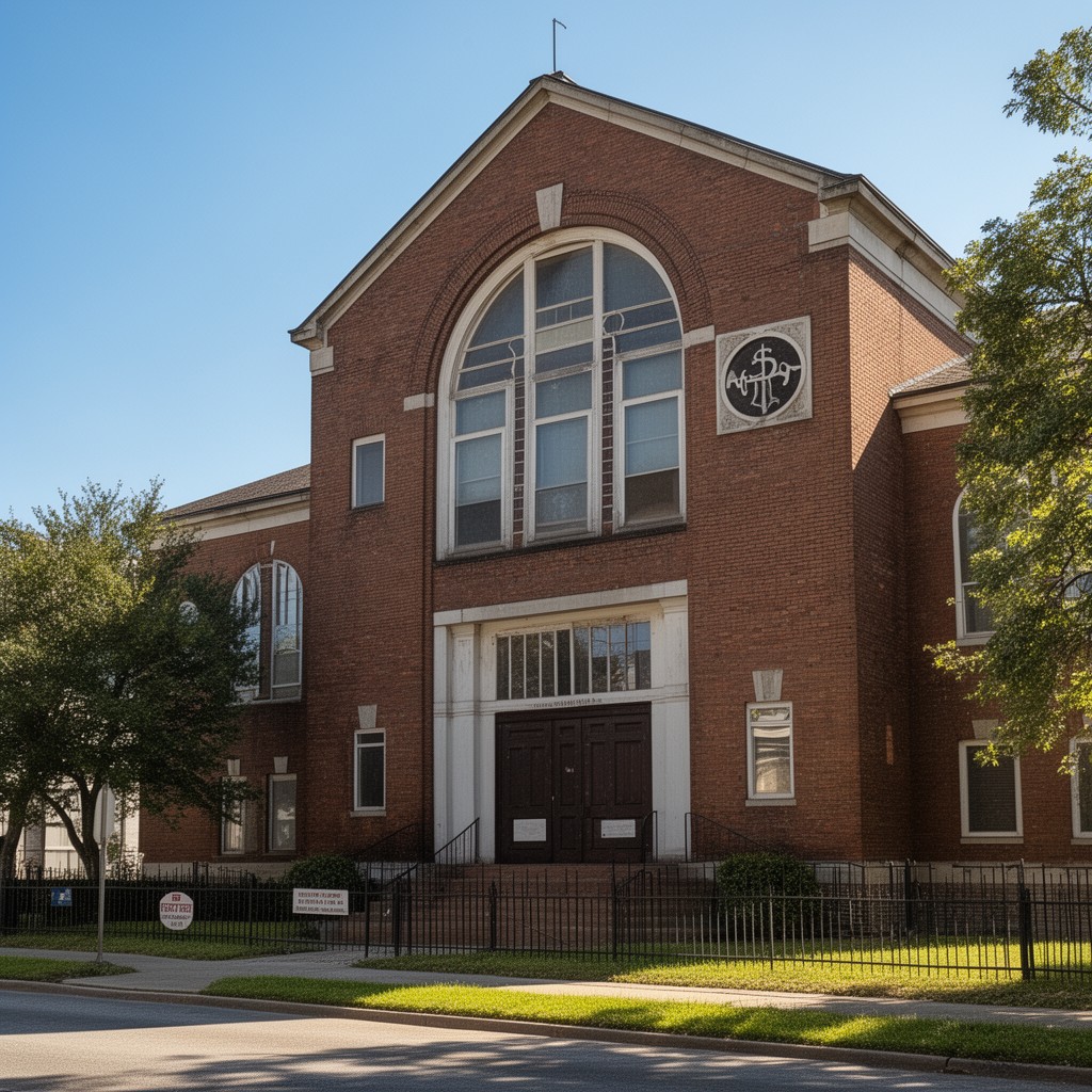 AI-generated illustration of First Baptist Church (Selma, Alabama)