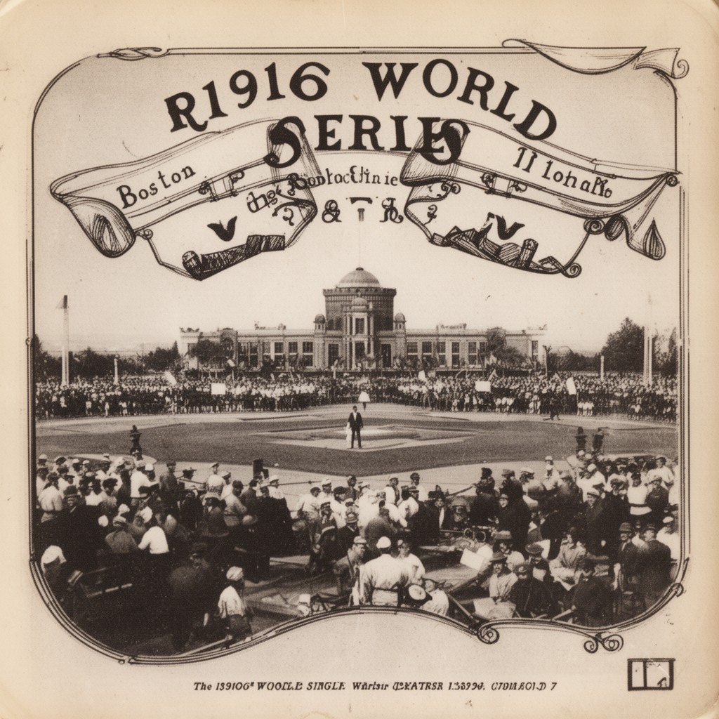 AI-generated illustration of 1916 World Series