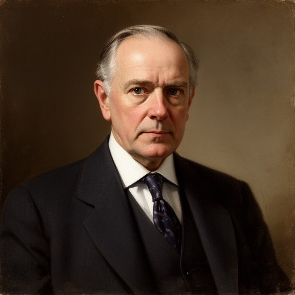 AI-generated illustration of Ogden Mills