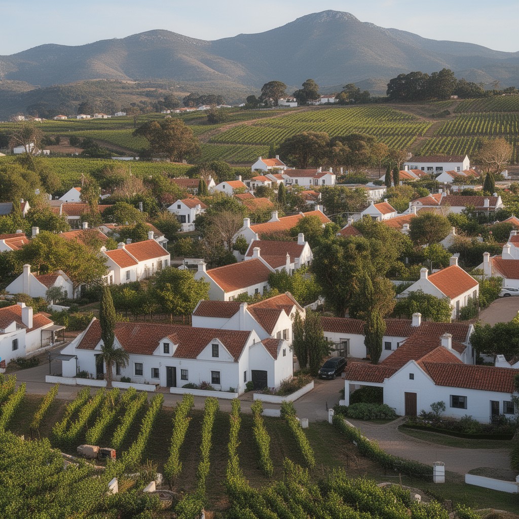 AI-generated illustration of Stellenbosch