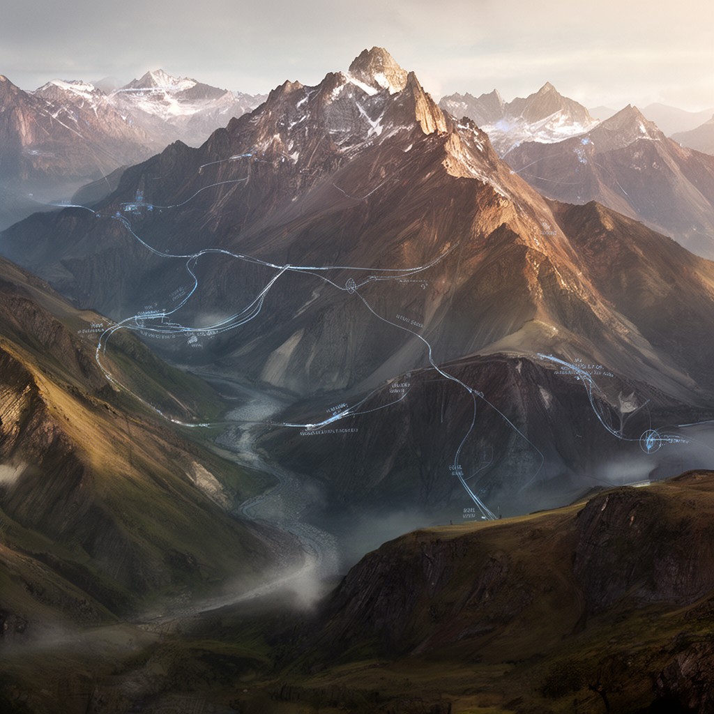 AI-generated illustration of Andean orogeny