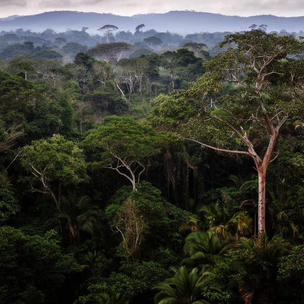 AI-generated illustration of Congo Rainforest