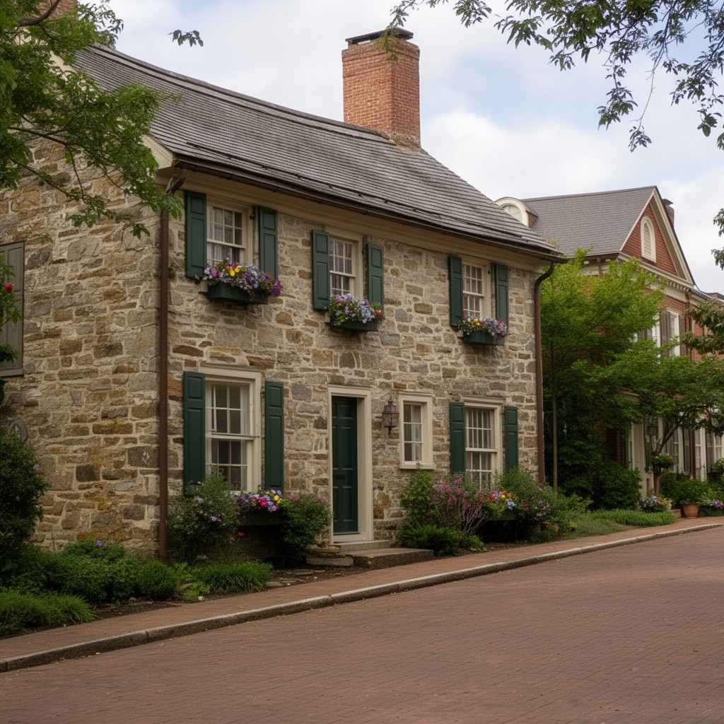 AI-generated illustration of Old Stone House