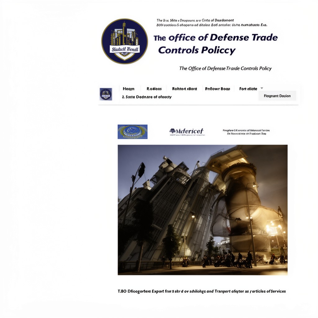AI-generated illustration of Office of Defense Trade Controls Policy