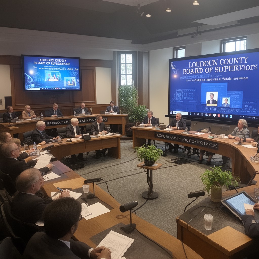 AI-generated illustration of Loudoun County Board of Supervisors