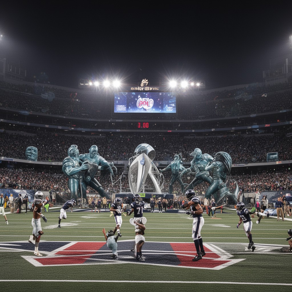 AI-generated illustration of Super Bowl XLIX