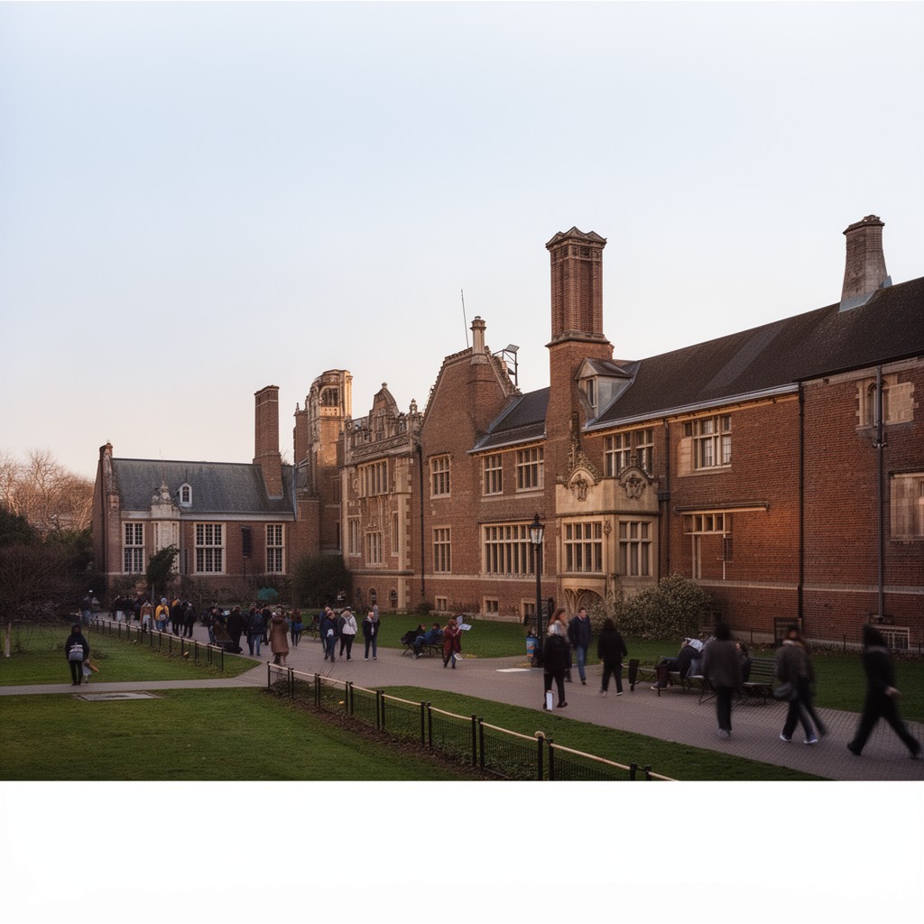 AI-generated illustration of Department of Biochemistry, University of Cambridge