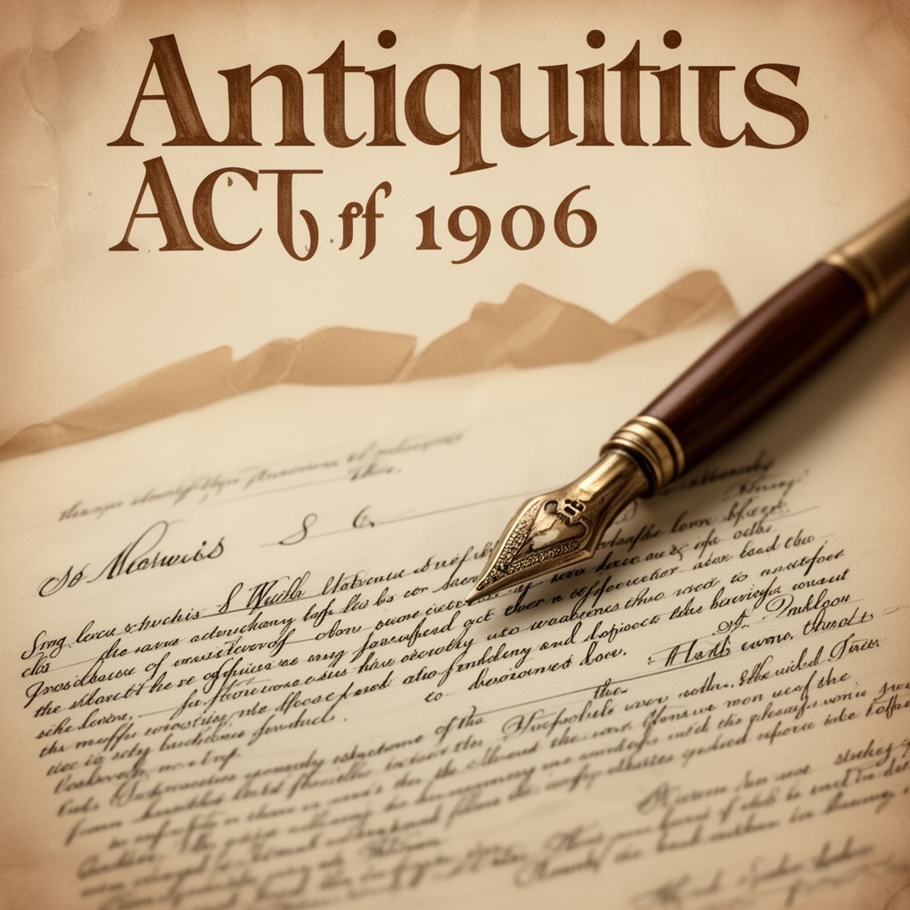 AI-generated illustration of Antiquities Act of 1906