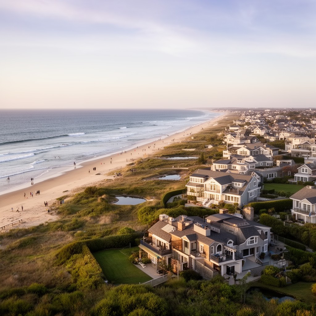 AI-generated illustration of Hamptons