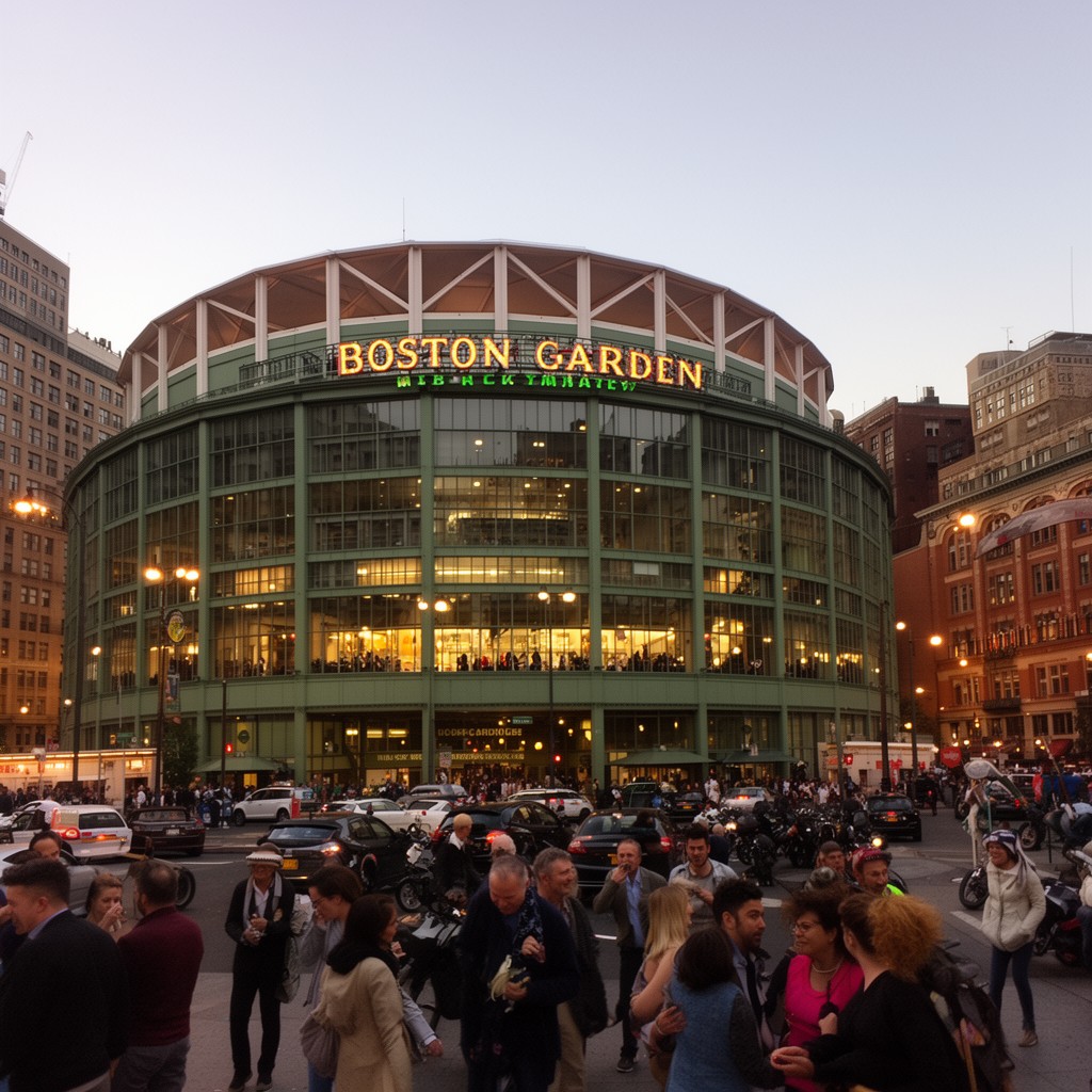 AI-generated illustration of Boston Garden