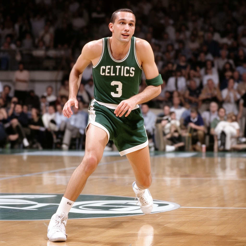 AI-generated illustration of John Havlicek