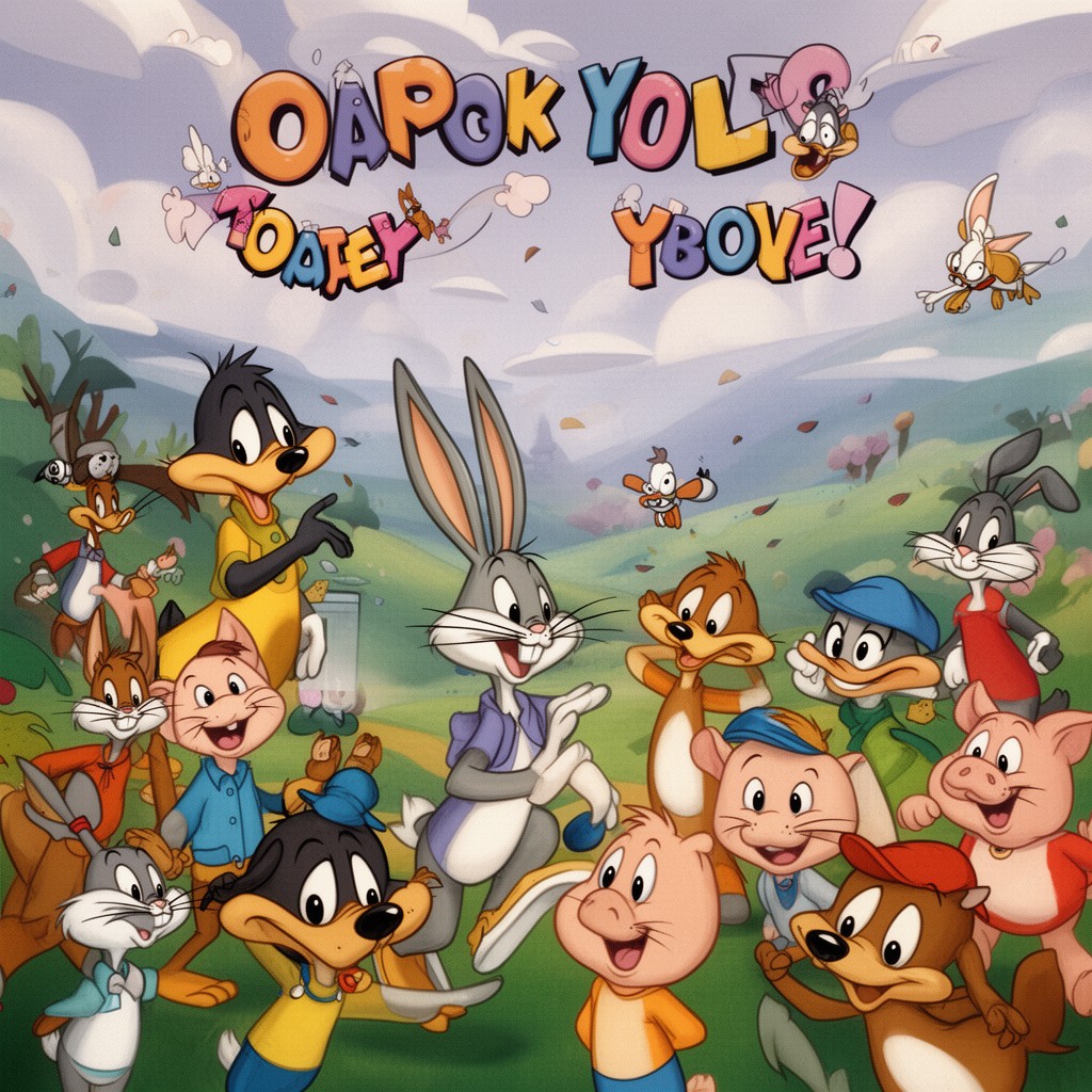 AI-generated illustration of Looney Tunes